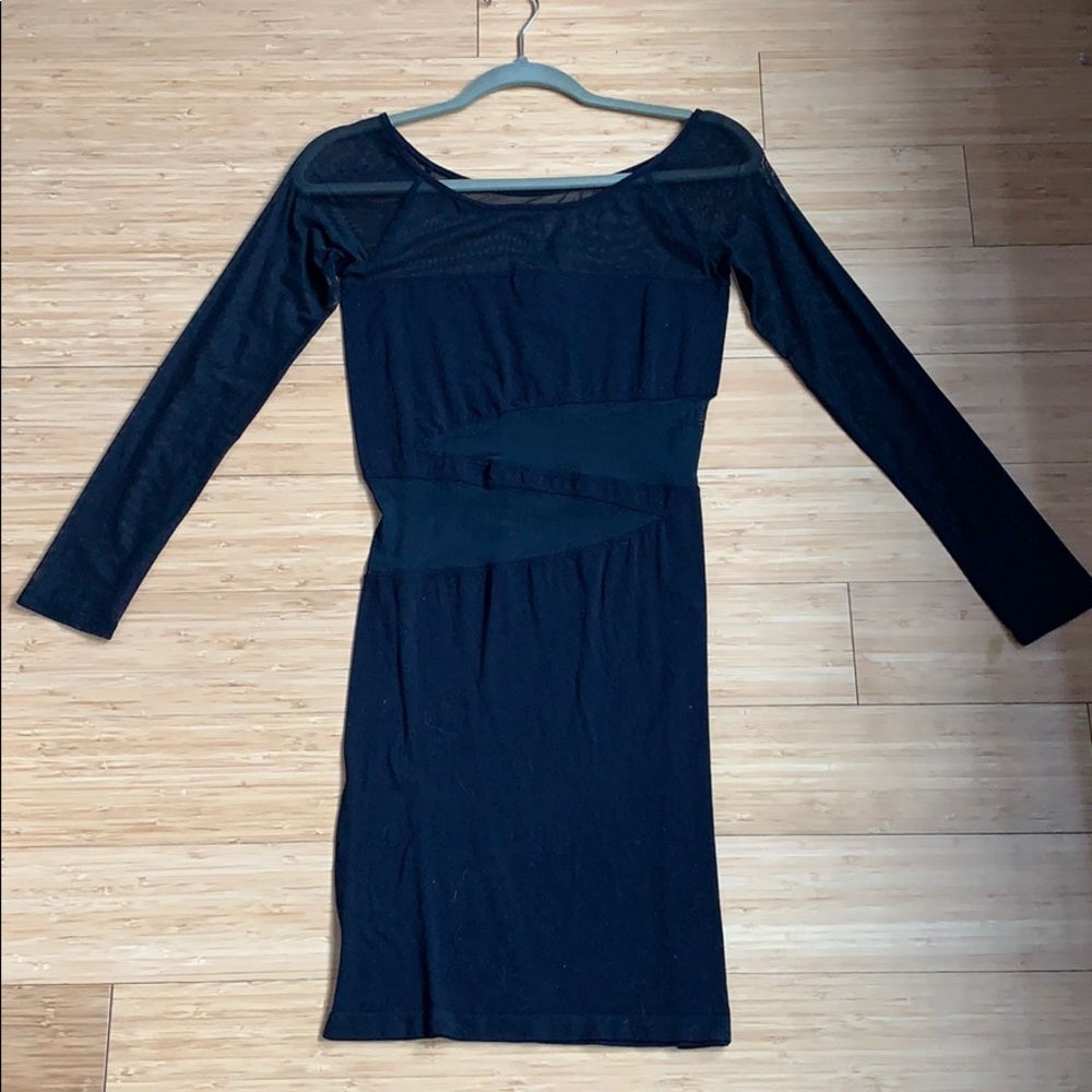 Black Bebe spandex dress. SIZE M/L.